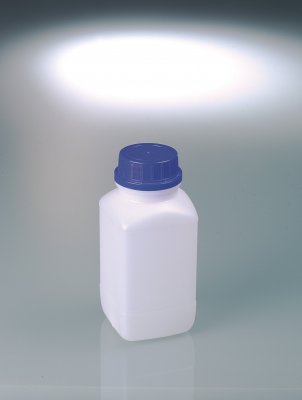 Flaska HDPE 750 ml med kork UN-godkänd