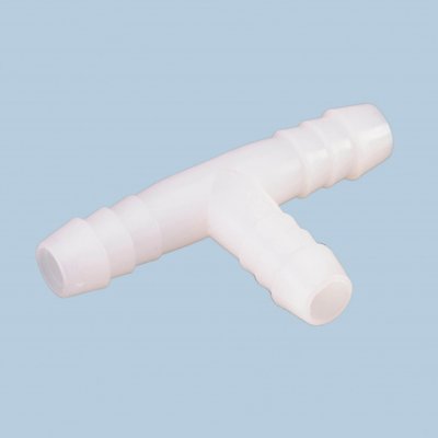 T nipple for pipes 10 mm or 3/8",natural, HDPE